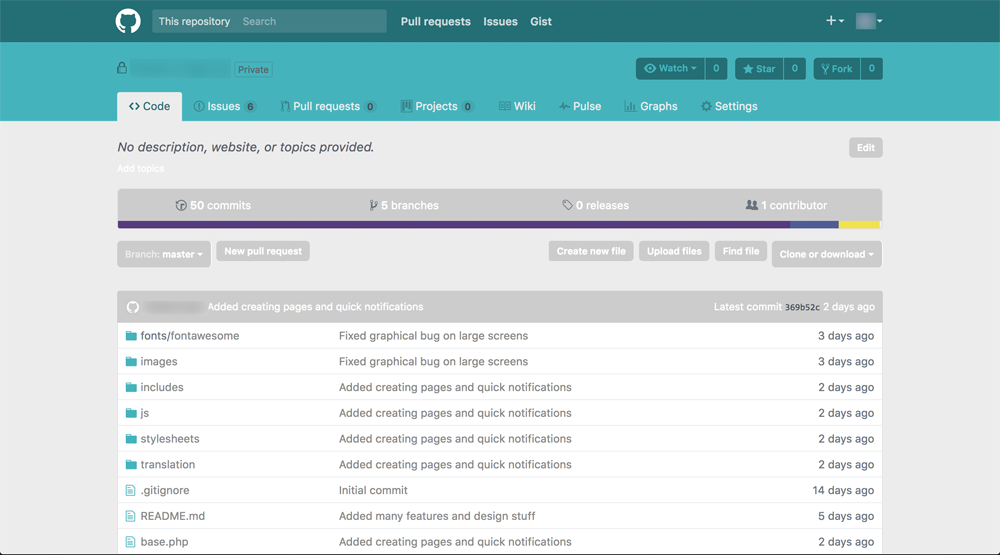 Github Material Blue