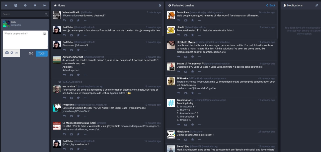 Mastodon - Columns redesign