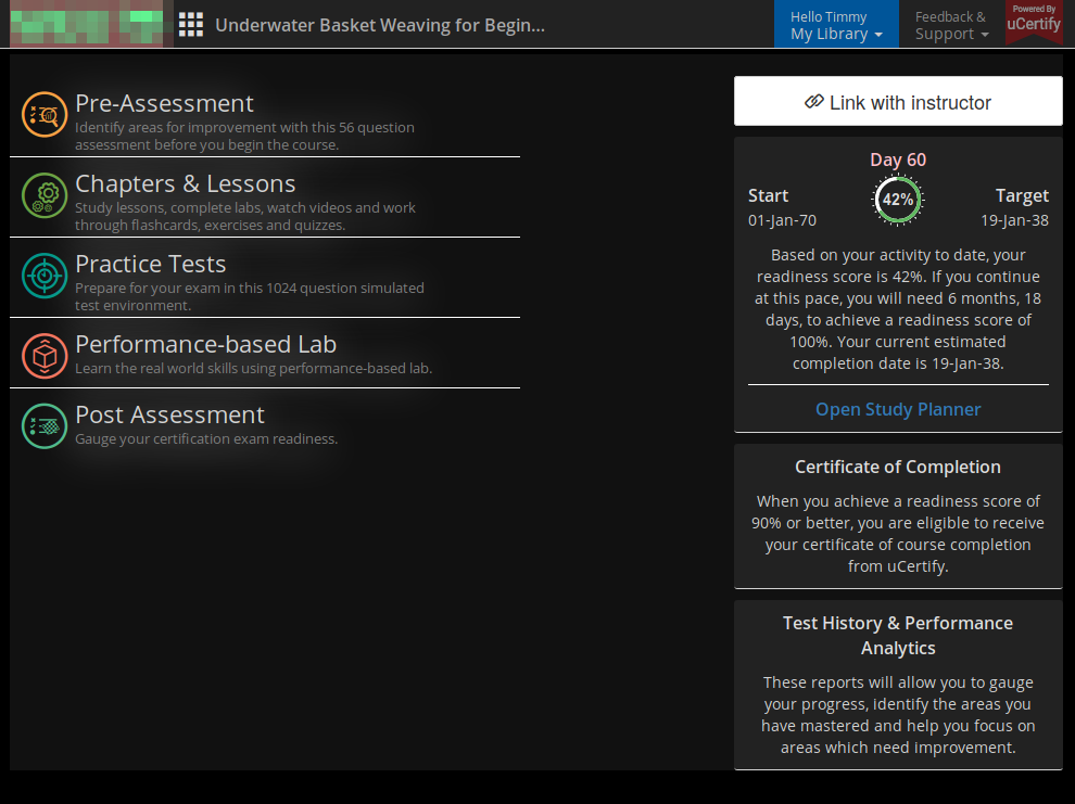 uCertify Dark