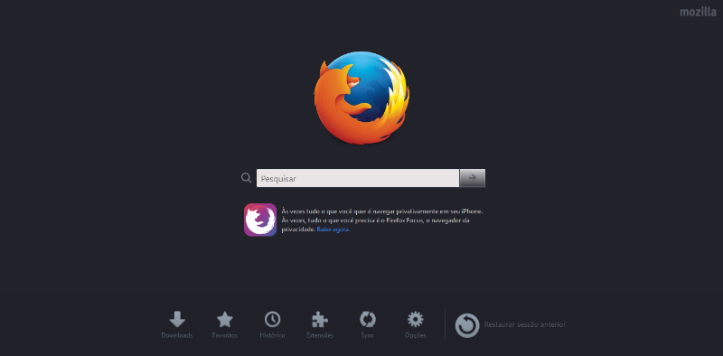 About Firefox Compact Dark