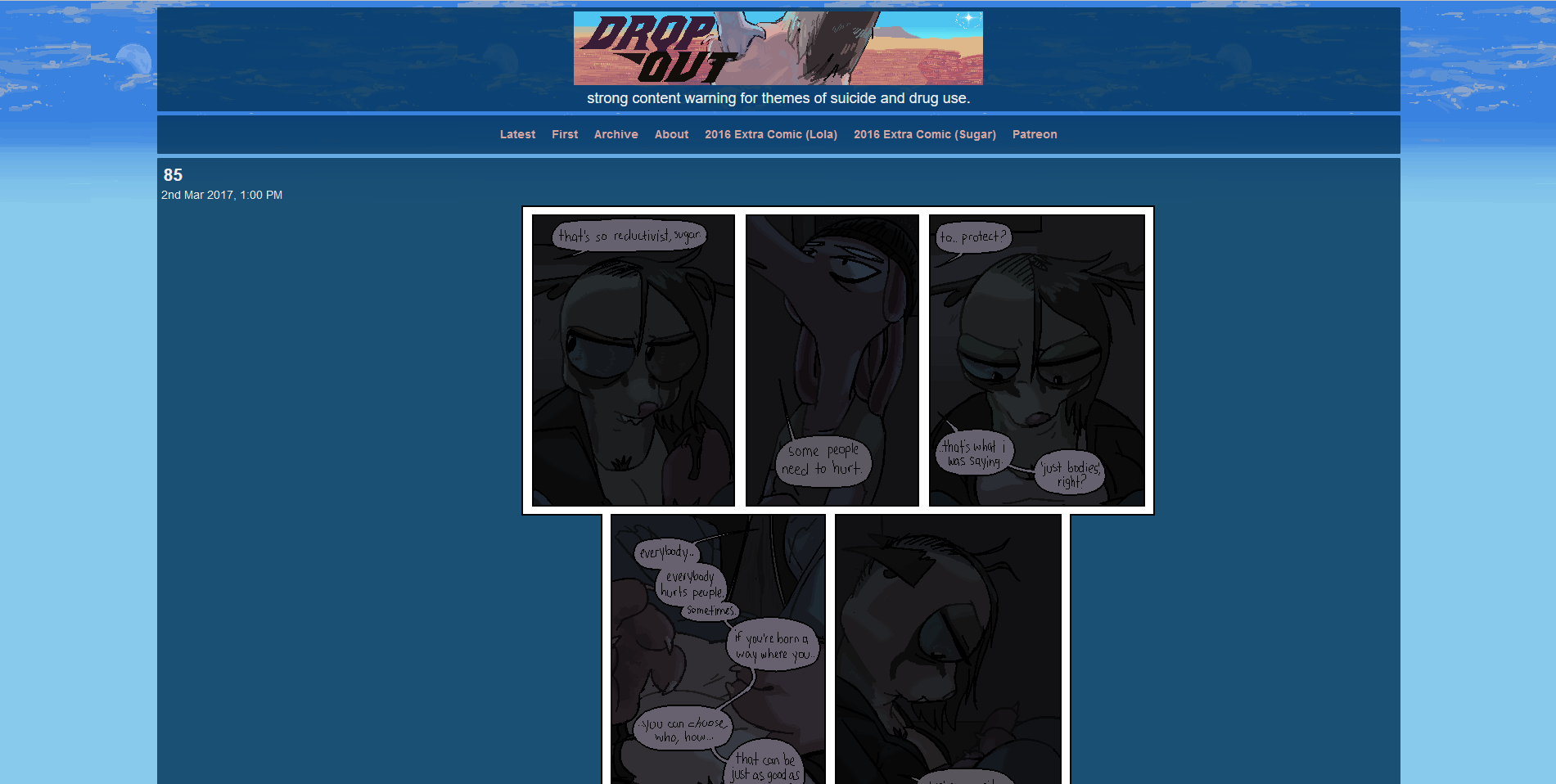 Drop-Out dark background