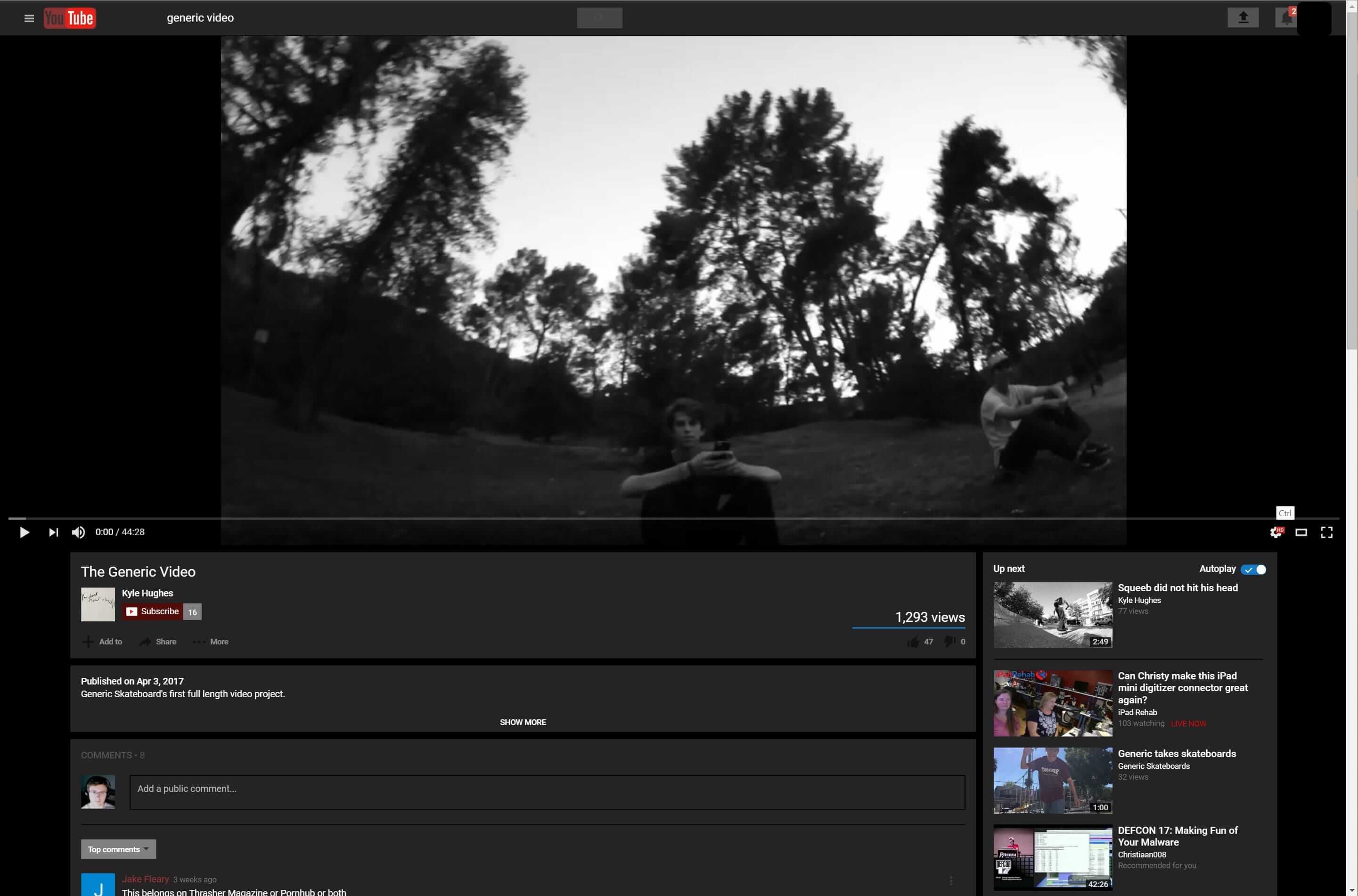 Minimal Youtube [Dark Red]