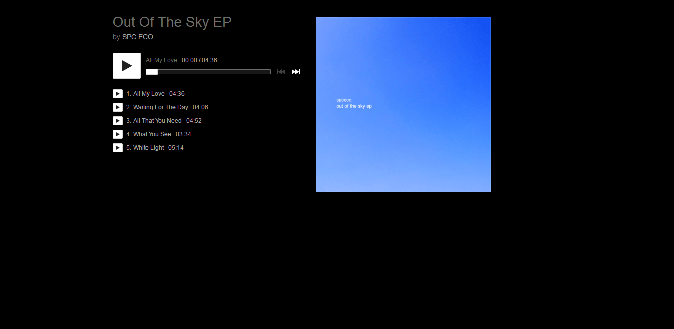 bandcamp minimal