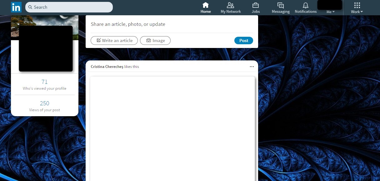 Simple Dark Linkedin Theme