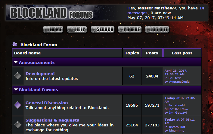 Blockland Forums Universe Theme Deluxe