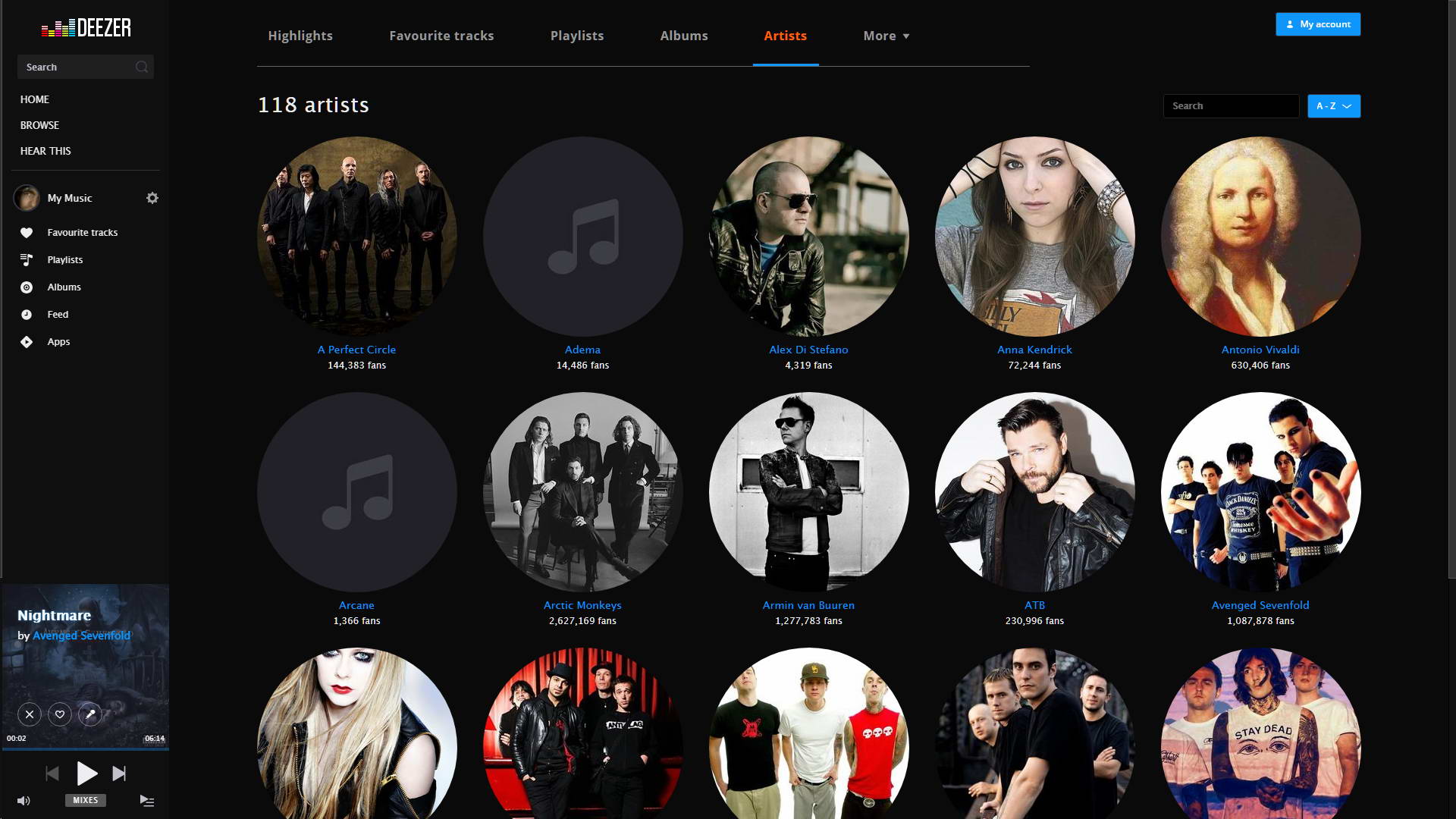 Deezer DarkCube