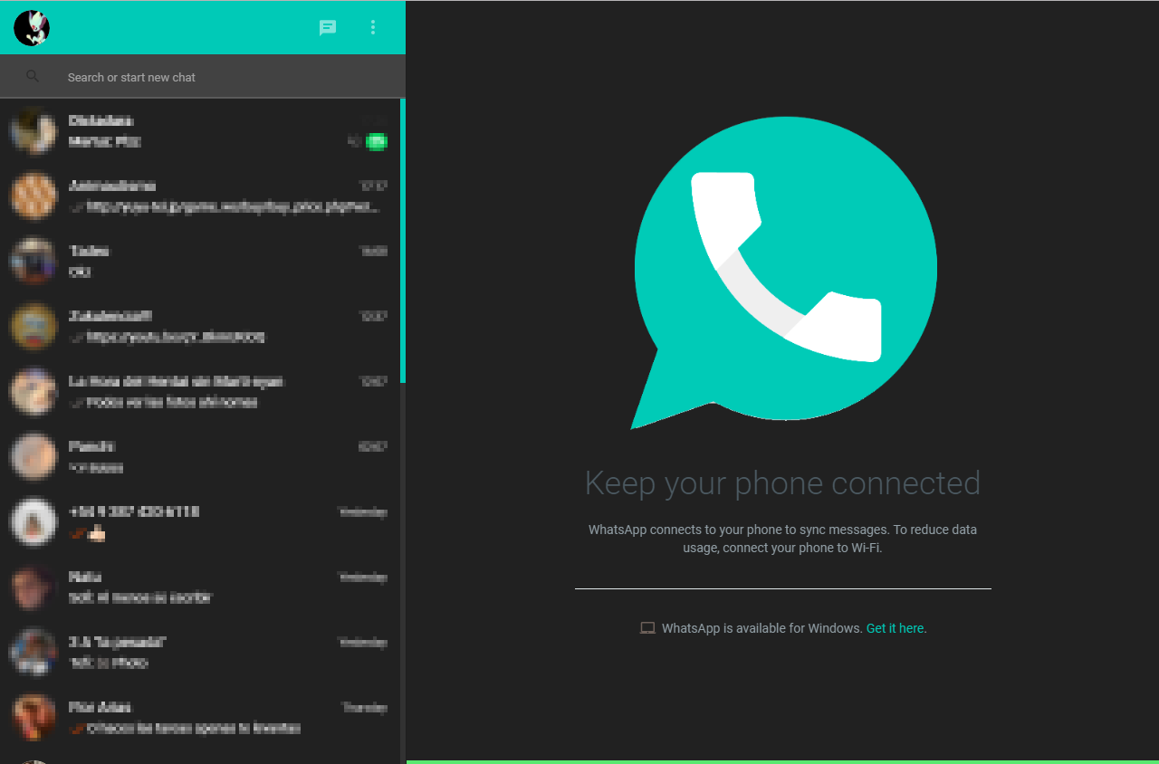 Dark Teal WhatsApp