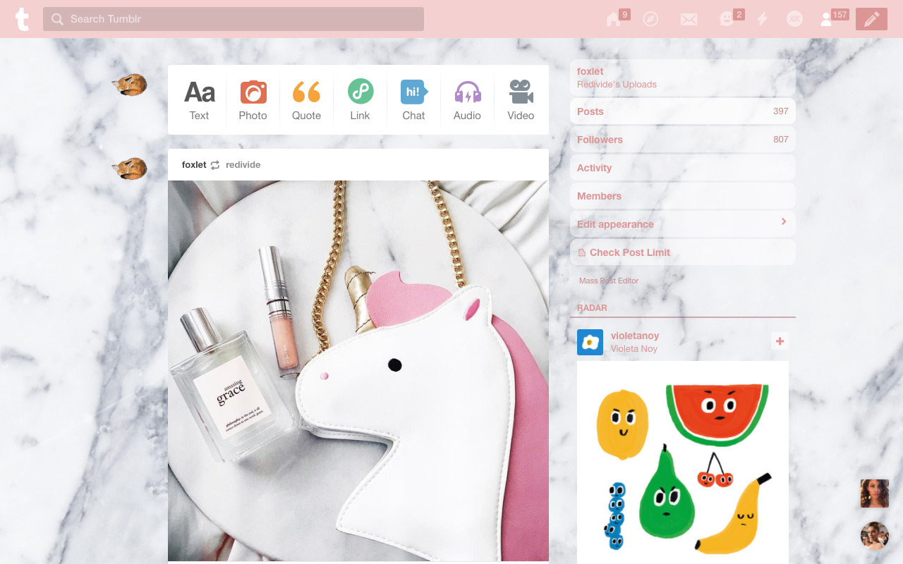 A Very Extra™ Marble Dash Theme