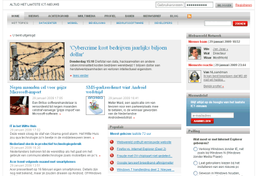Webwereld - Tweak layout