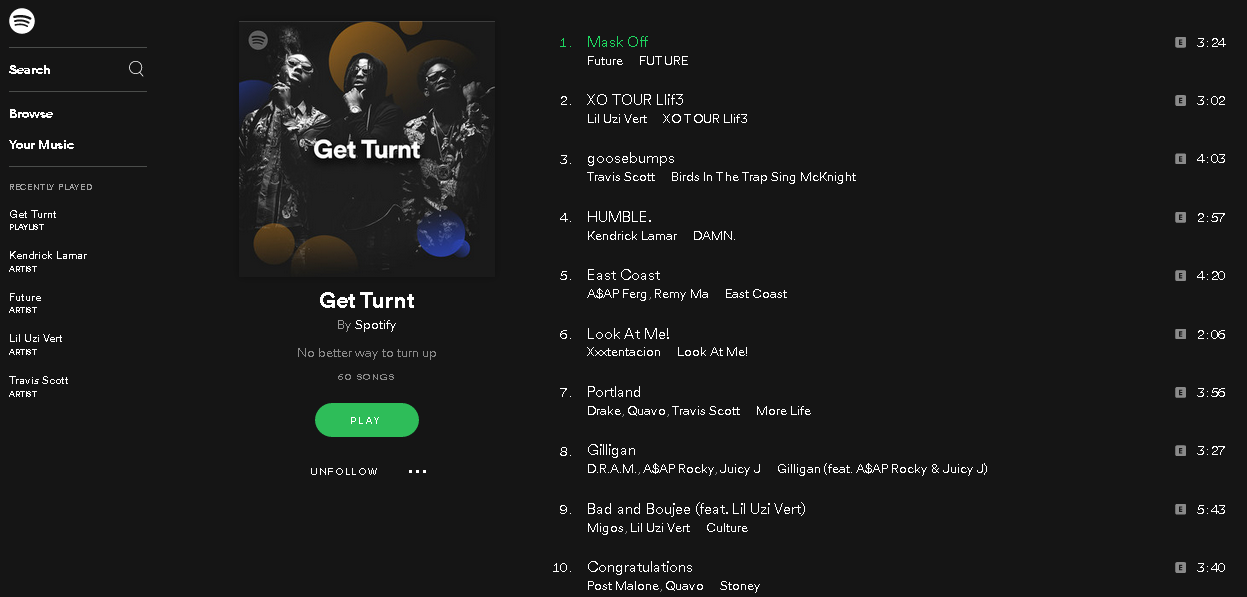 Spotify - Dark n Simple