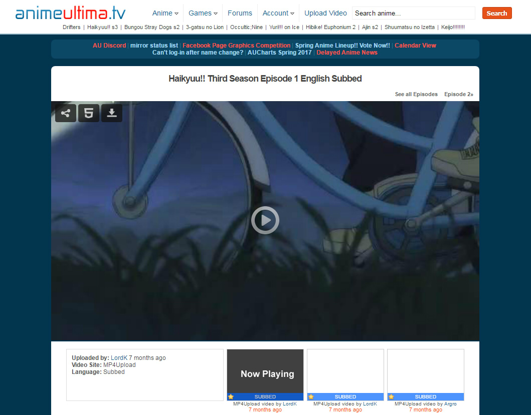 Animeultima, condensed
