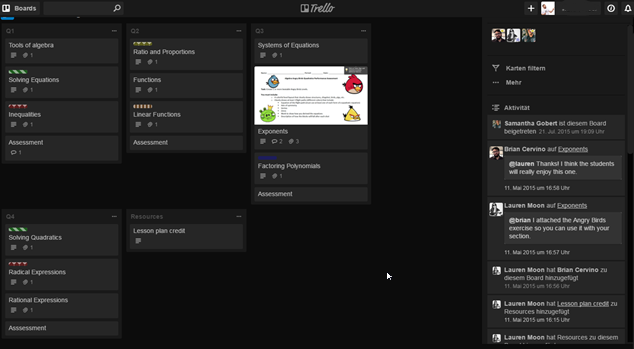 Trello - Digital Dark & Multiple Rows