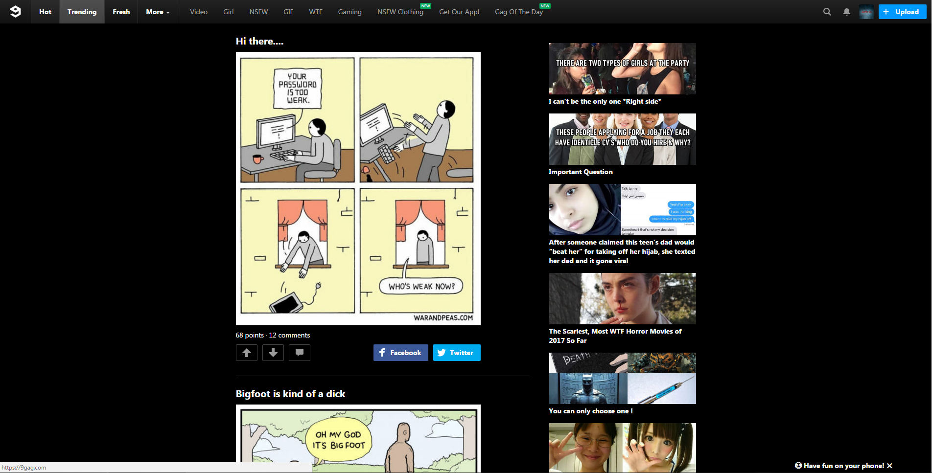 Night Mode (Dark) 9GAG