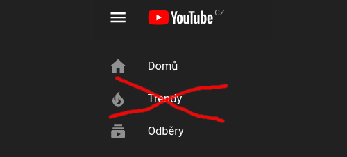 Remove YouTube Trendy Category