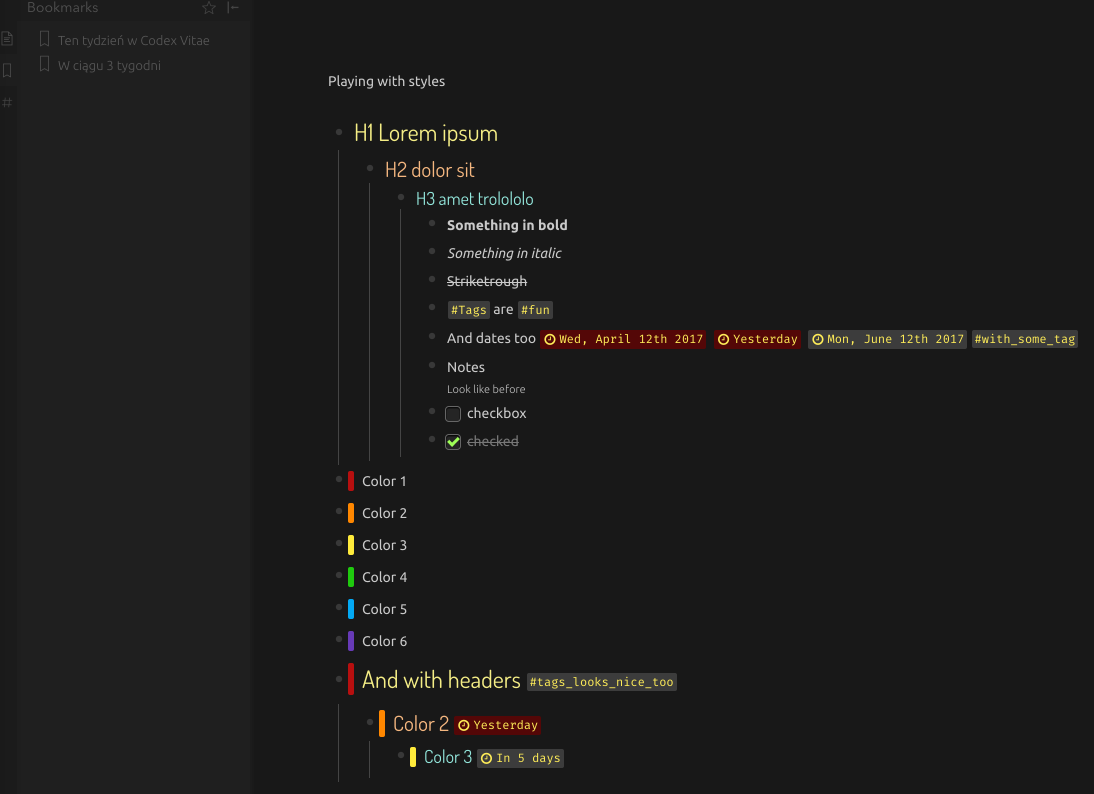 Dark&Colorful DynaList