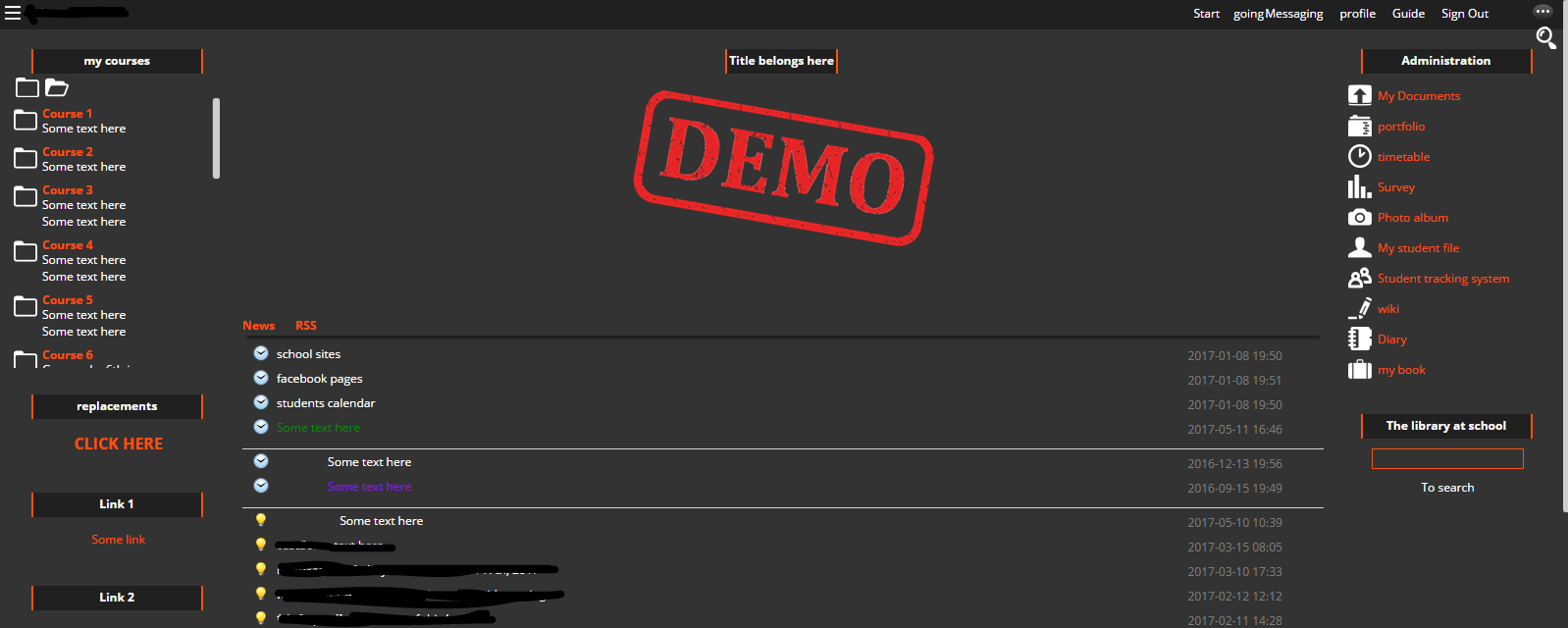Dark theme for Smartschool