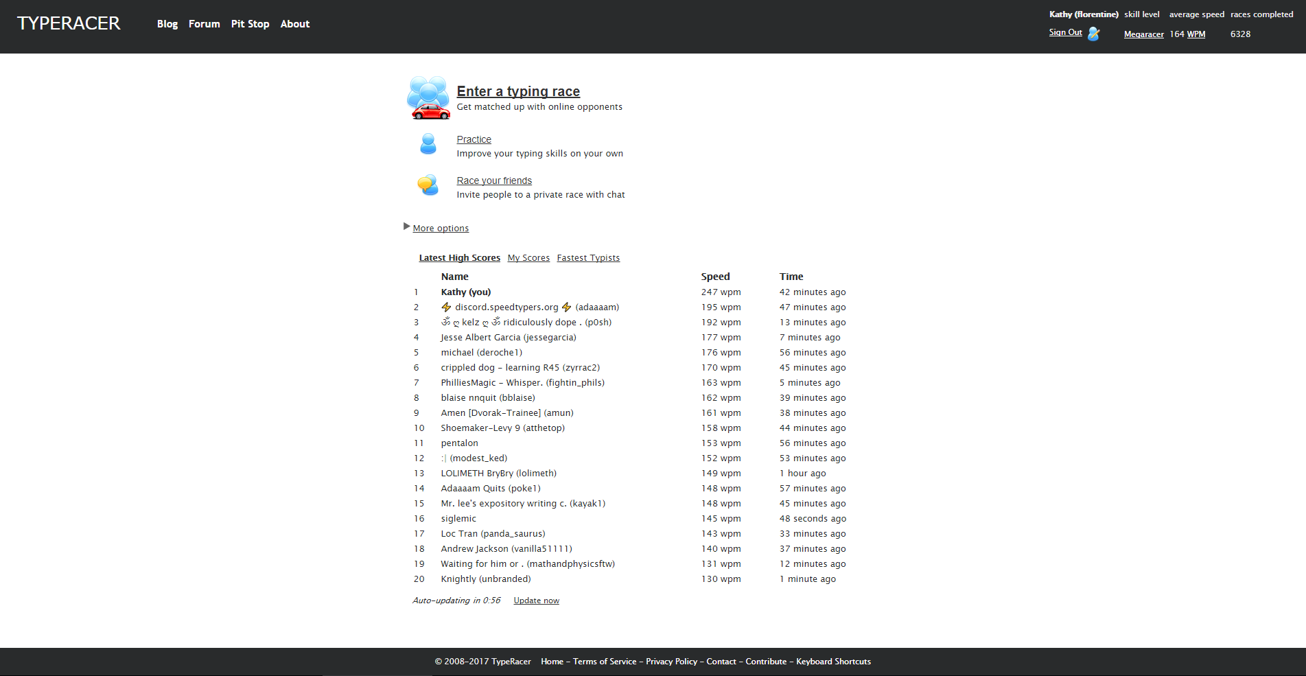 TypeRacer - Modern v2 (Kathy's Edits)