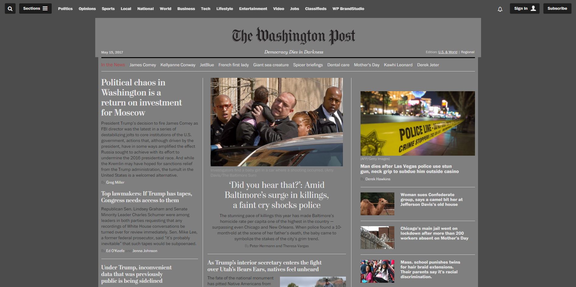 Darkish Washington Post