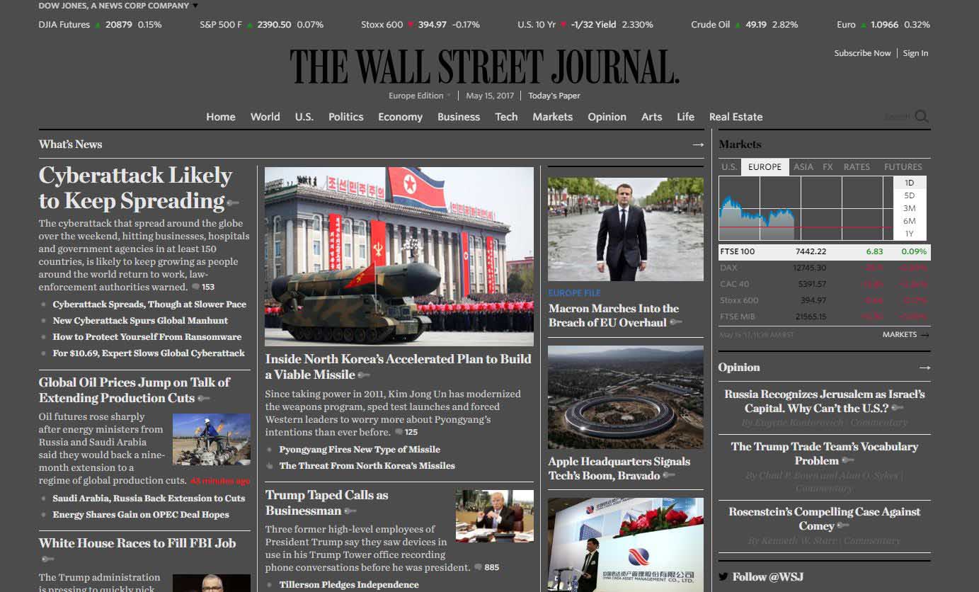Darkish The Wall Street Journal