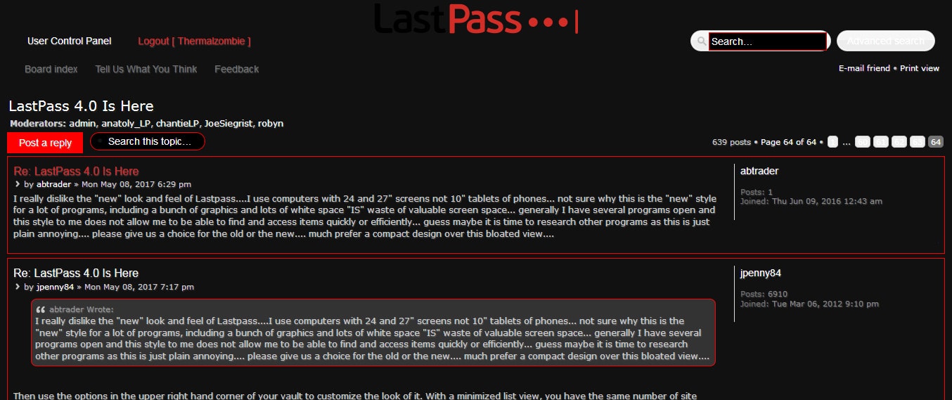 forums.lastpass - dark