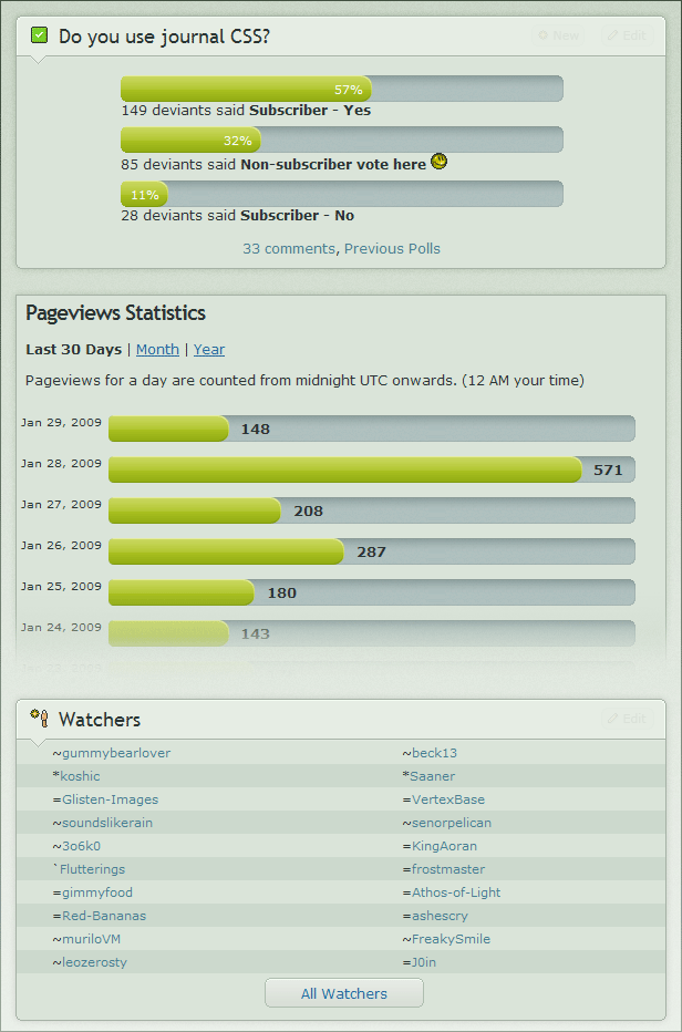 deviantART - Project: BlueGreen