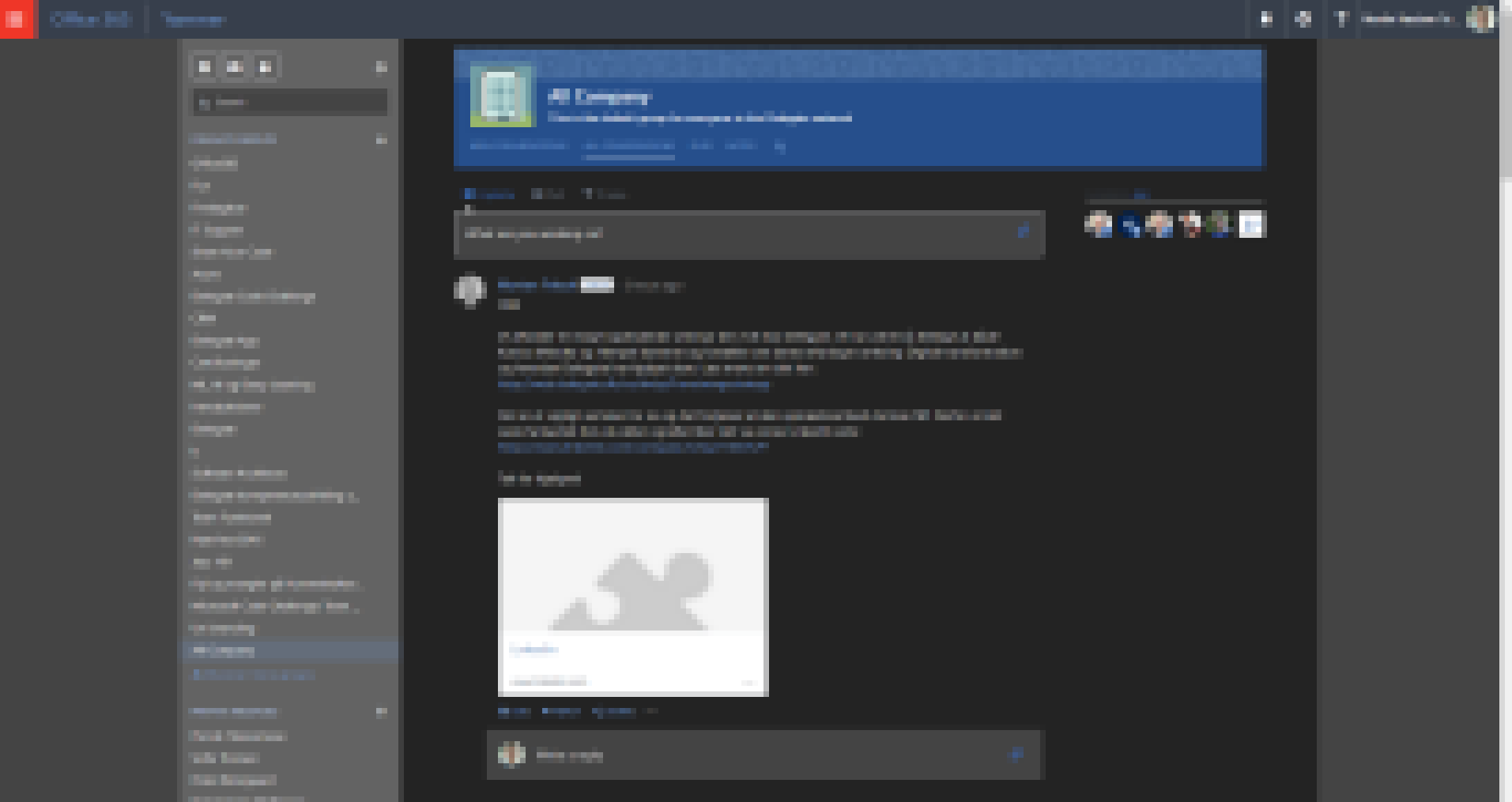 Yammer Dark Mode