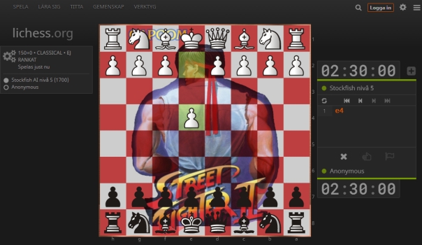 Lichess theme: street fighter 2