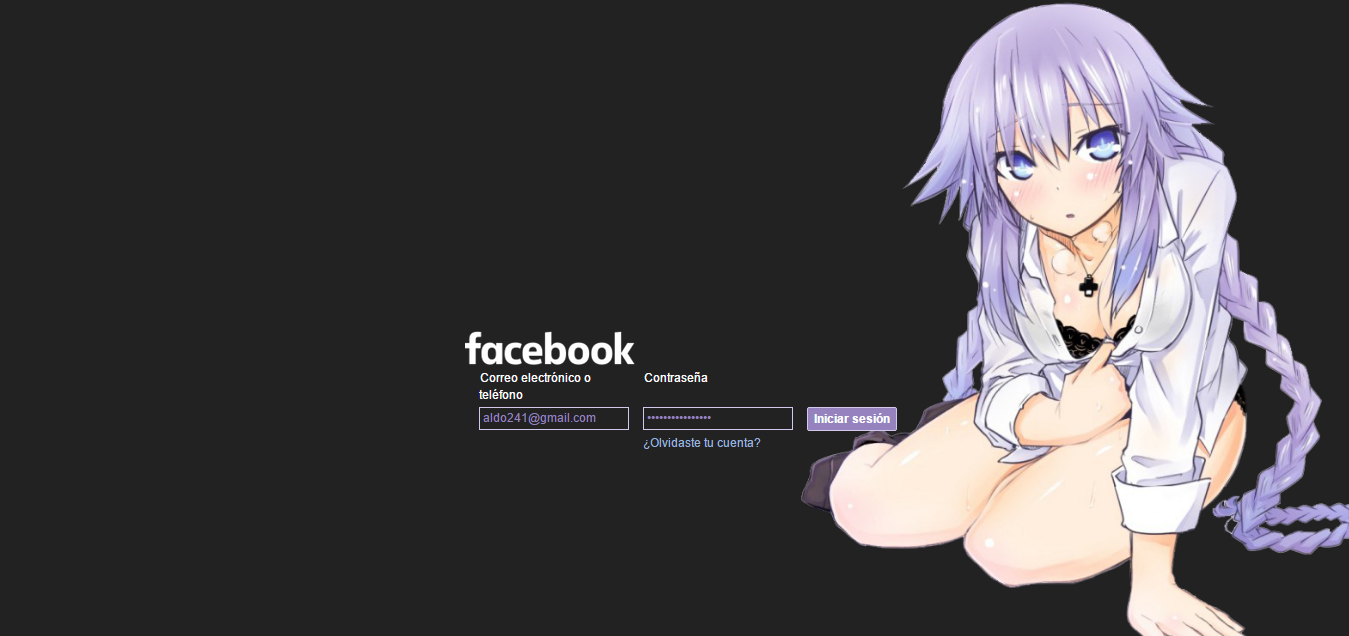 Purple Heart [neptunia] - Facebook Login