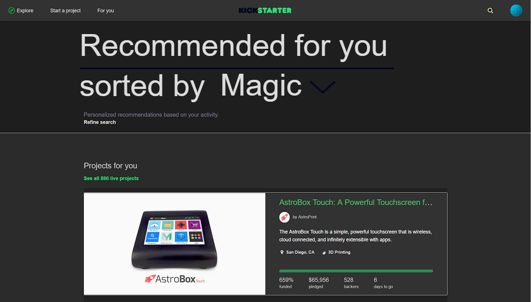 Kickstarter - Marc's Dark Theme