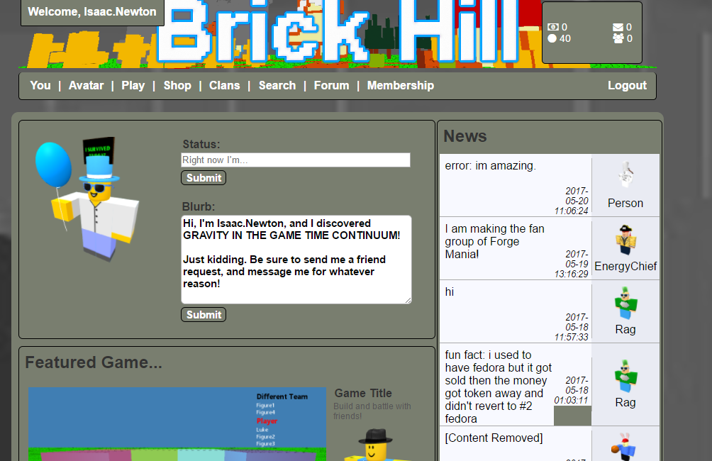 Brick-Hill Rainy Day Theme