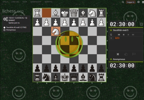 Lichess smiley board