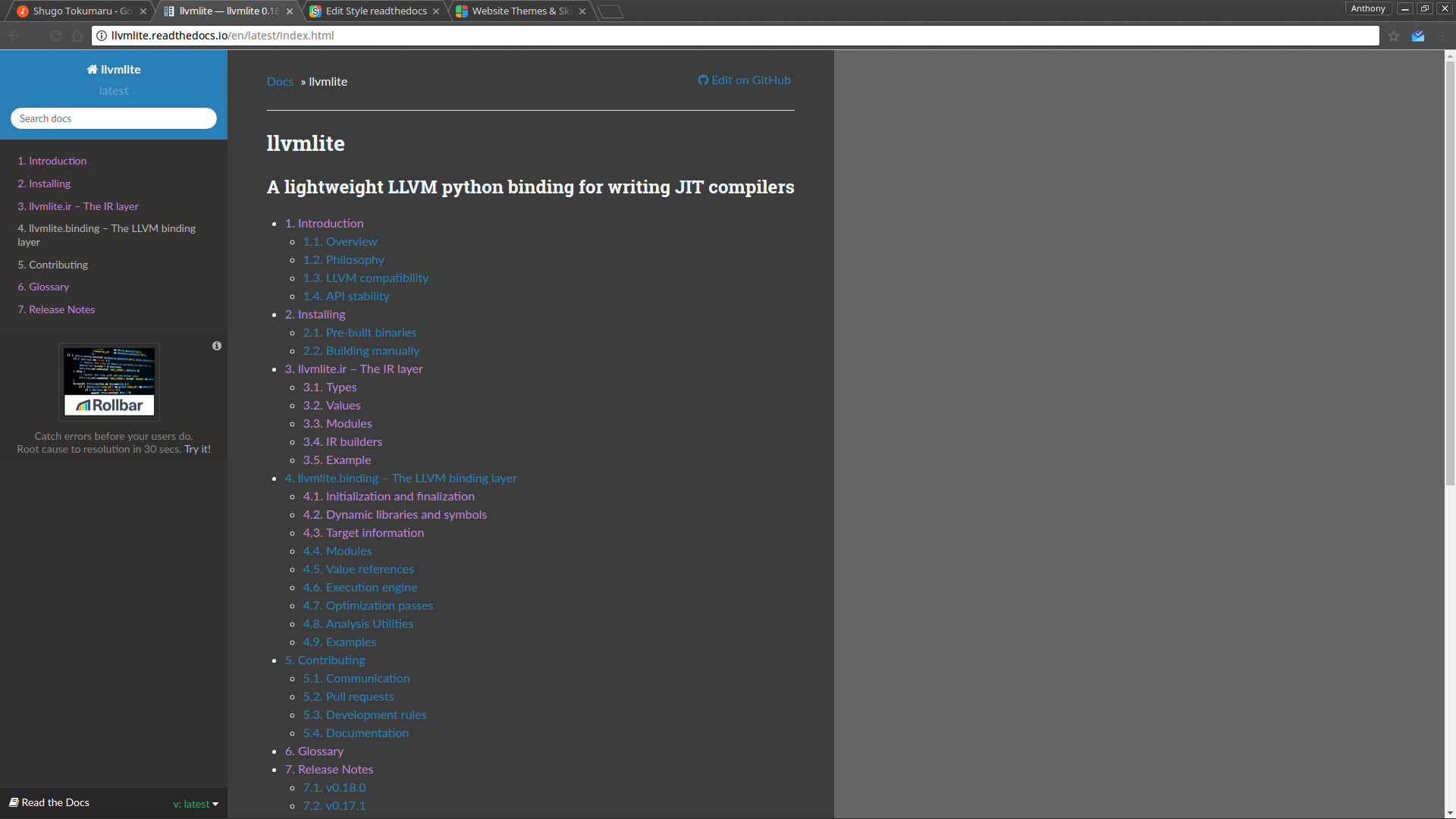 Readthedocs