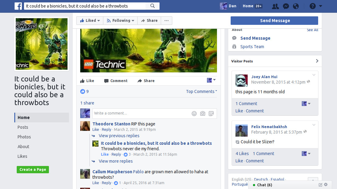 Facebook comment font size