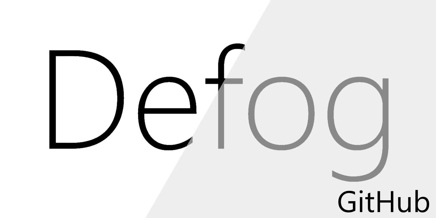 Defog-Github
