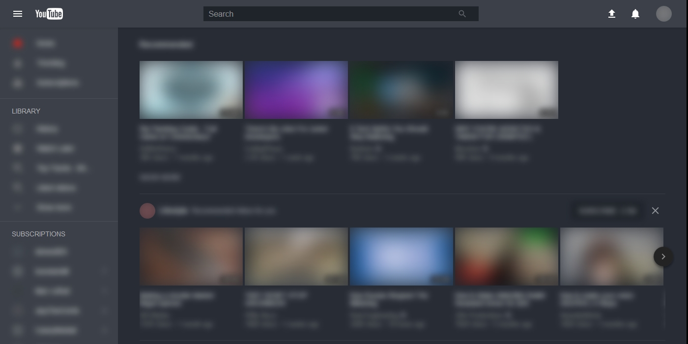 Dark YouTube (2017 Layout) by Mew
