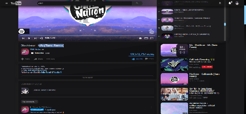 Dark YouTube [Blue]