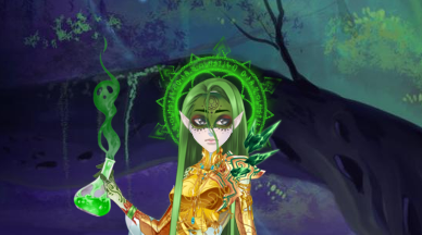 Runes Animées Vertes (rotation)