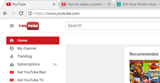 Roblox Style Youtube Logo