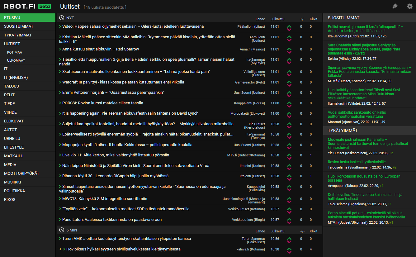 rbot.fi - Dark Theme