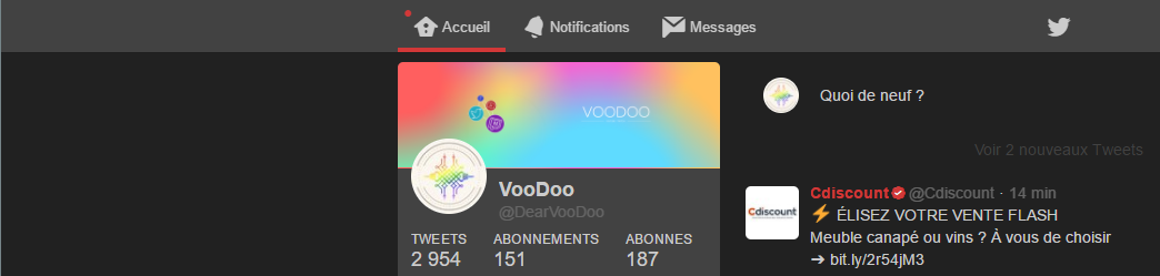 Twitter & Tweetdeck Flat Dark