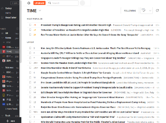 Feedly - Sidebar Narrower