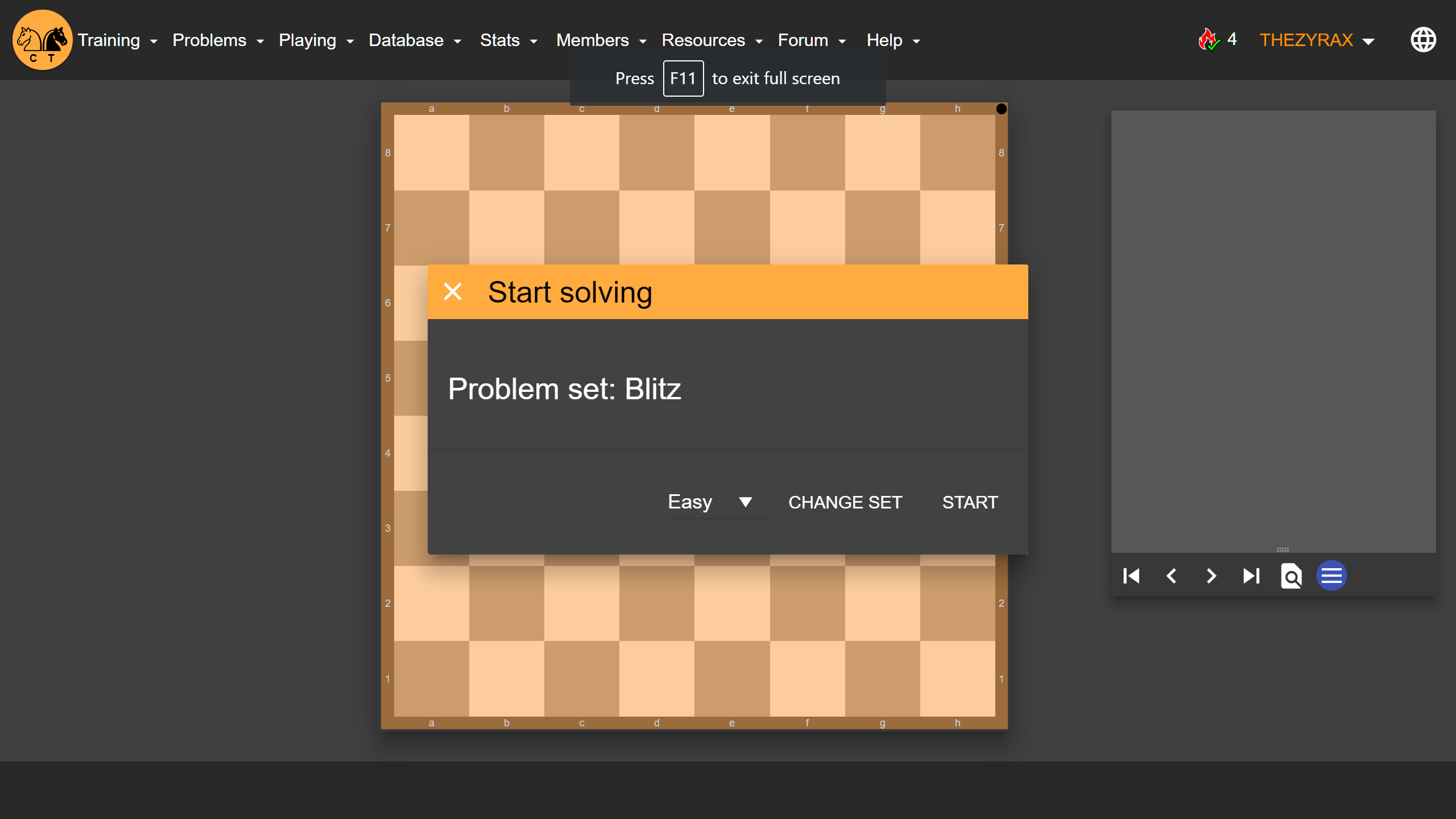 Dark Beta ChessTempo