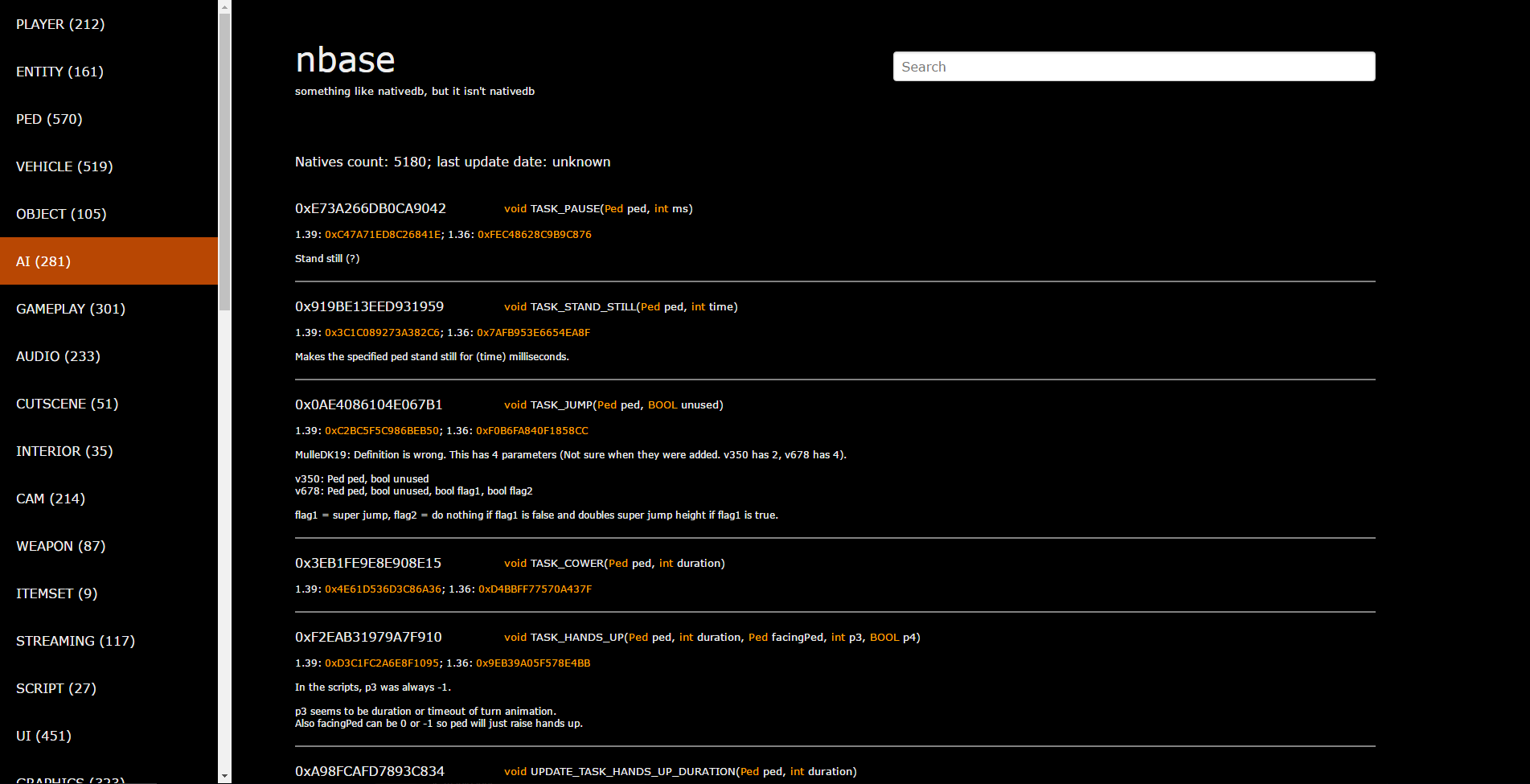 RageMP NativeDB - Black