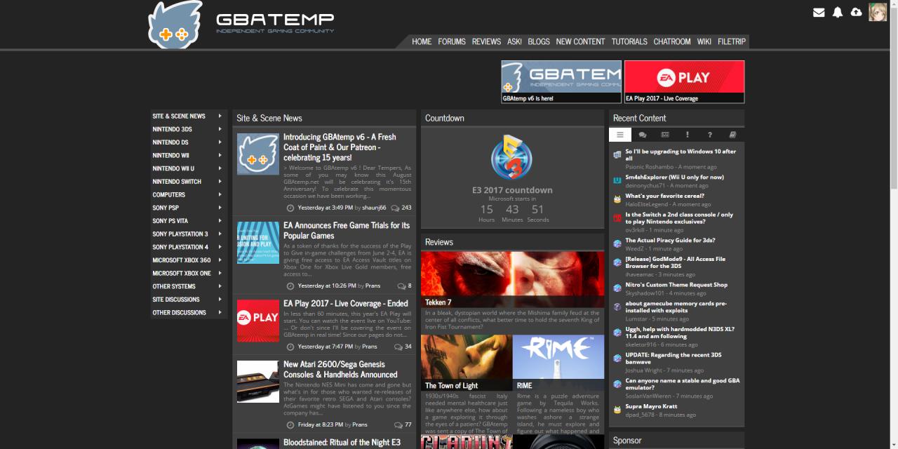 TempStyle Shadow for GBAtemp v6
