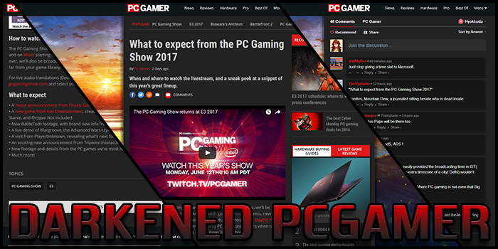 Darkened PCGamer