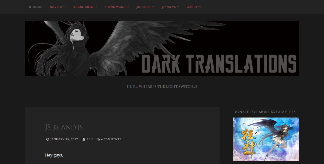 Darktranslations Dark Theme