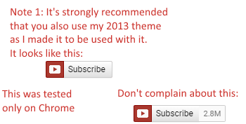 Youtube - Early 2013 Subscribe Button