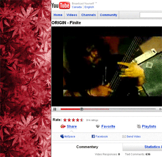 Youtube - WEEDtube / pot leaves background