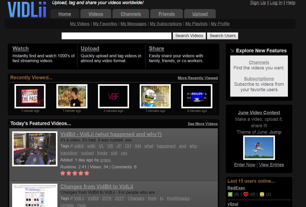 Vidlii Dark Theme (SOON TO BE OUTDATED)