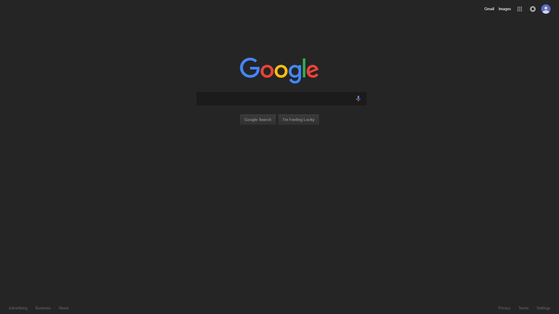 Google - Clean Dark